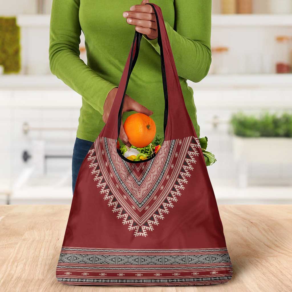 Tunisian Embroidery Pattern Grocery Bag - Wonder Print Shop