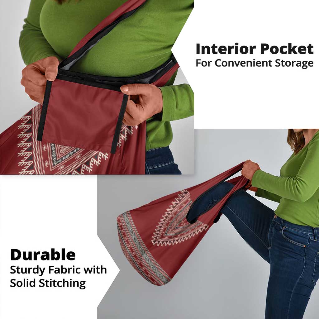 Tunisian Embroidery Pattern Grocery Bag - Wonder Print Shop