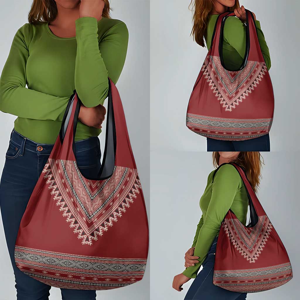 Tunisian Embroidery Pattern Grocery Bag - Wonder Print Shop