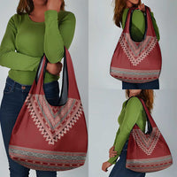 Tunisian Embroidery Pattern Grocery Bag - Wonder Print Shop