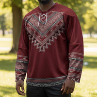 Tunisian Embroidery Pattern Hockey Jersey - Wonder Print Shop