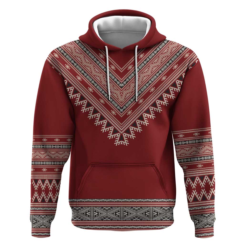 Tunisian Embroidery Pattern Hoodie - Wonder Print Shop