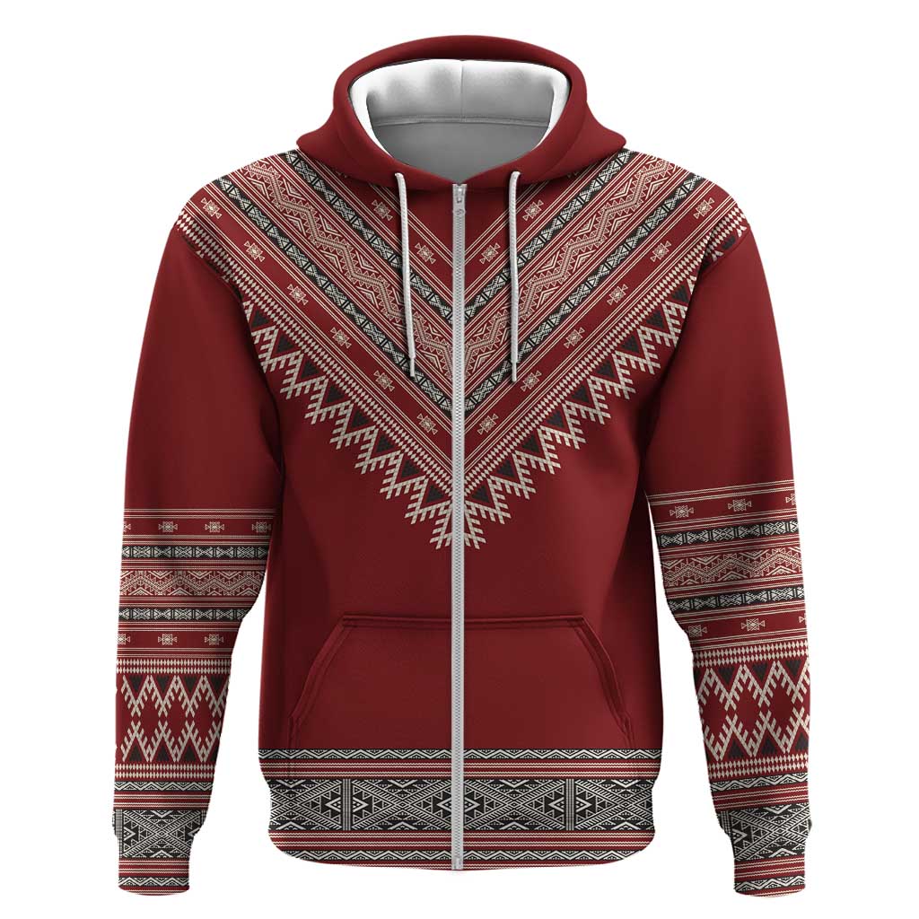 Tunisian Embroidery Pattern Hoodie - Wonder Print Shop