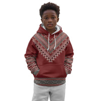 Tunisian Embroidery Pattern Kid Hoodie - Wonder Print Shop