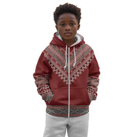 Tunisian Embroidery Pattern Kid Hoodie - Wonder Print Shop