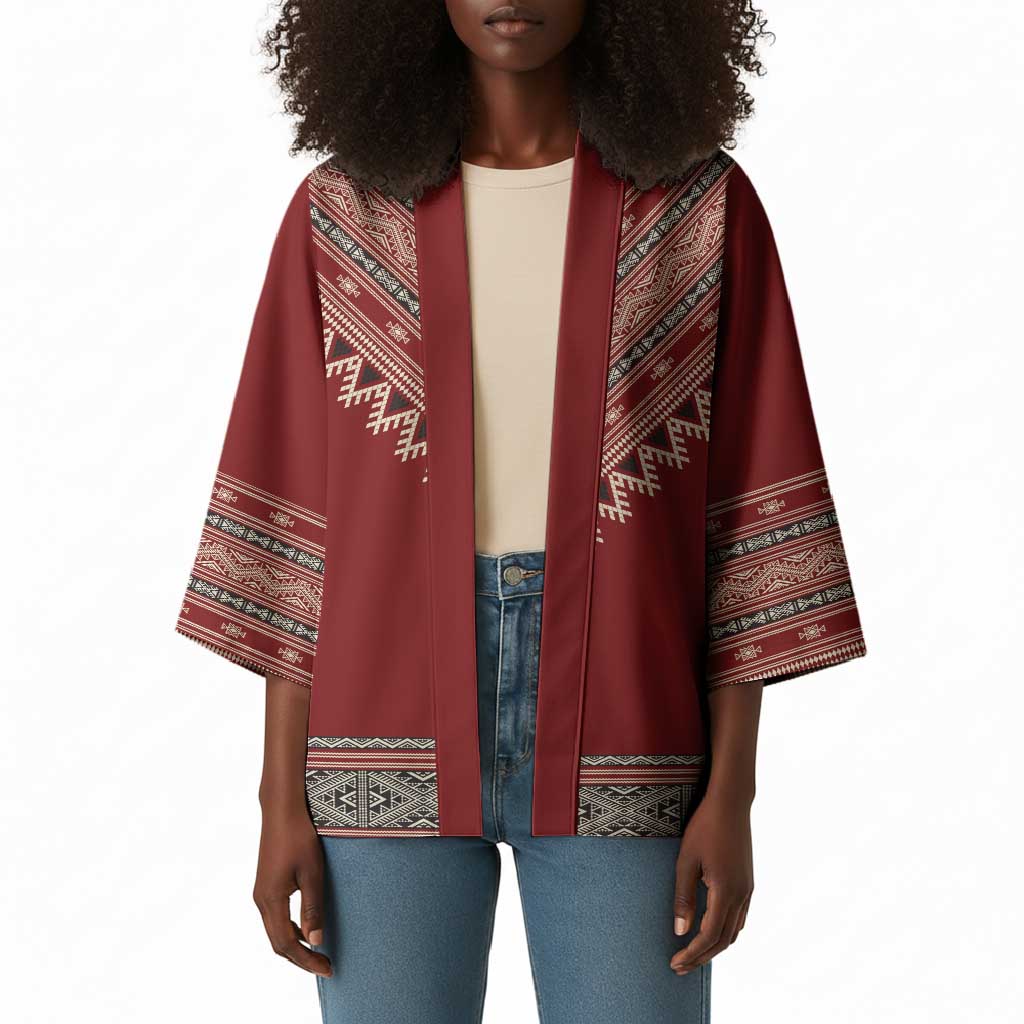 Tunisian Embroidery Pattern Kimono - Wonder Print Shop