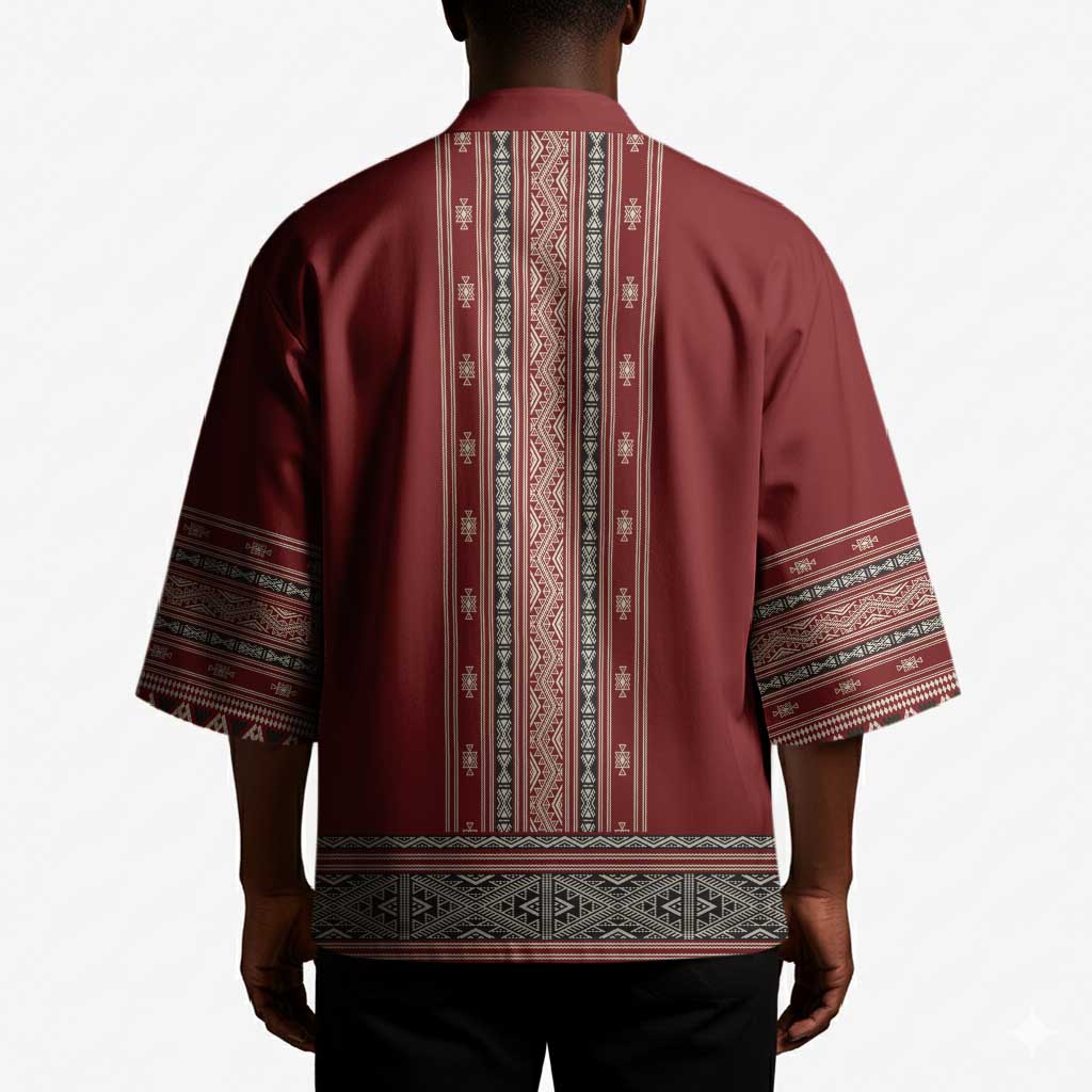 Tunisian Embroidery Pattern Kimono - Wonder Print Shop