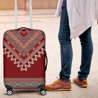 Tunisian Embroidery Pattern Luggage Cover - Wonder Print Shop