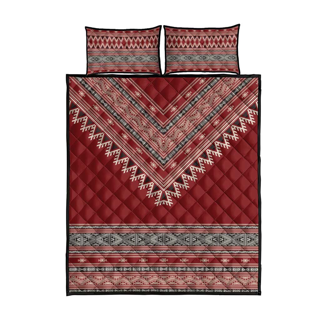 Tunisian Embroidery Pattern Quilt Bed Set - Wonder Print Shop