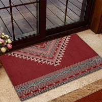 Tunisian Embroidery Pattern Rubber Doormat - Wonder Print Shop