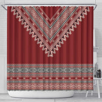 Tunisian Embroidery Pattern Shower Curtain - Wonder Print Shop