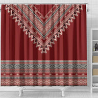 Tunisian Embroidery Pattern Shower Curtain - Wonder Print Shop