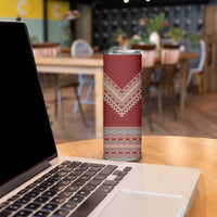 Tunisian Embroidery Pattern Skinny Tumbler - Wonder Print Shop