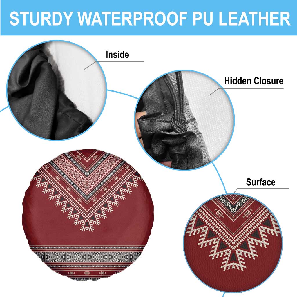 Tunisian Embroidery Pattern Spare Tire Cover - Wonder Print Shop