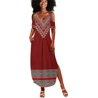 Tunisian Embroidery Pattern Summer Maxi Dress LT9