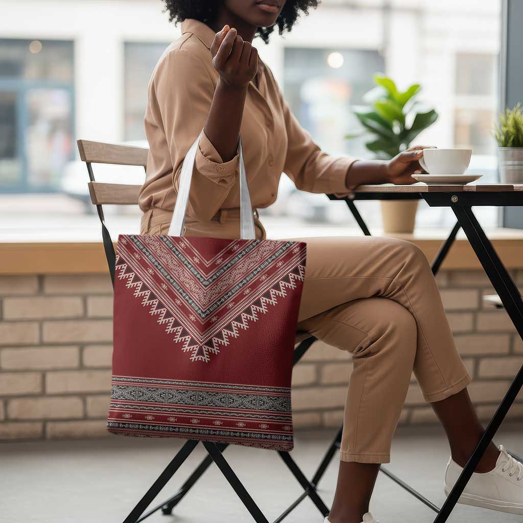 Tunisian Embroidery Pattern Tote Bag - Wonder Print Shop