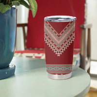 Tunisian Embroidery Pattern Tumbler Cup - Wonder Print Shop