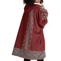 Tunisian Embroidery Pattern Wearable Blanket Hoodie - Wonder Print Shop