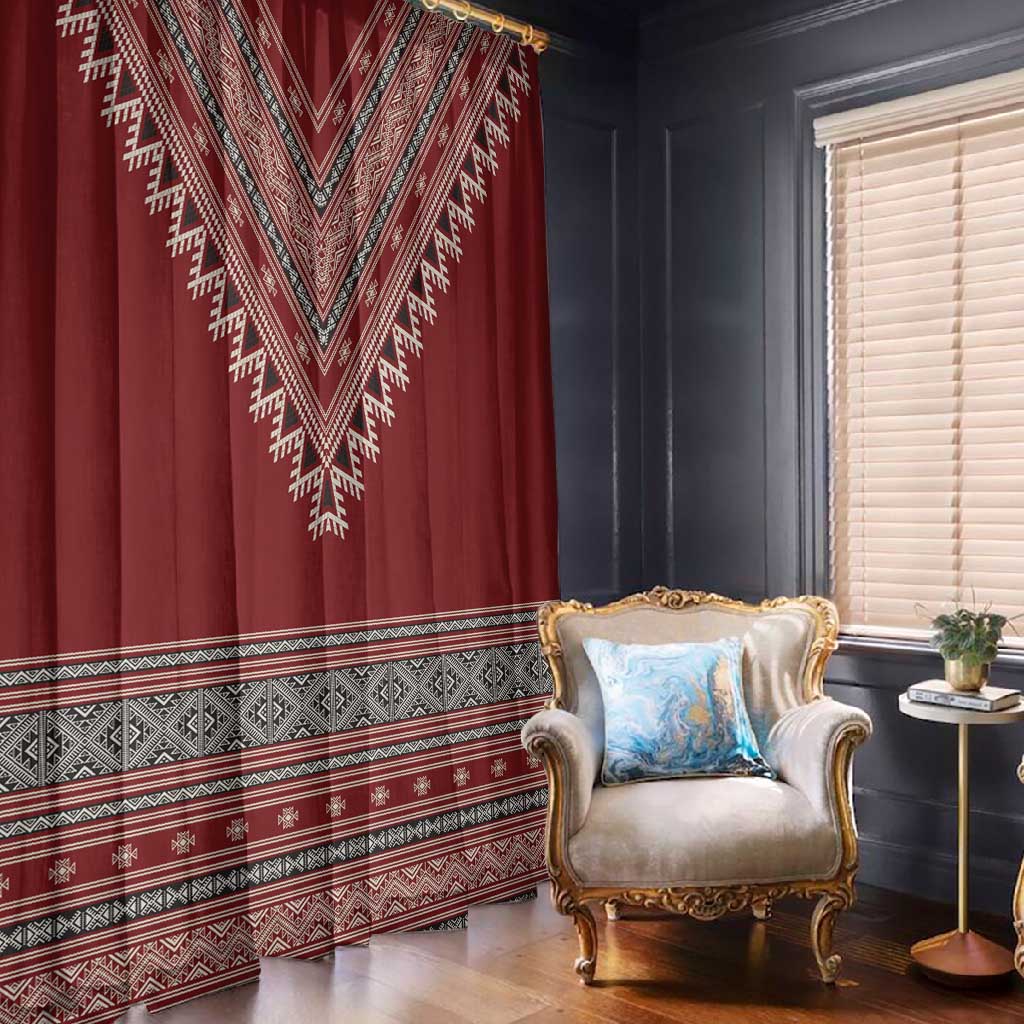 Tunisian Embroidery Pattern Window Curtain - Wonder Print Shop