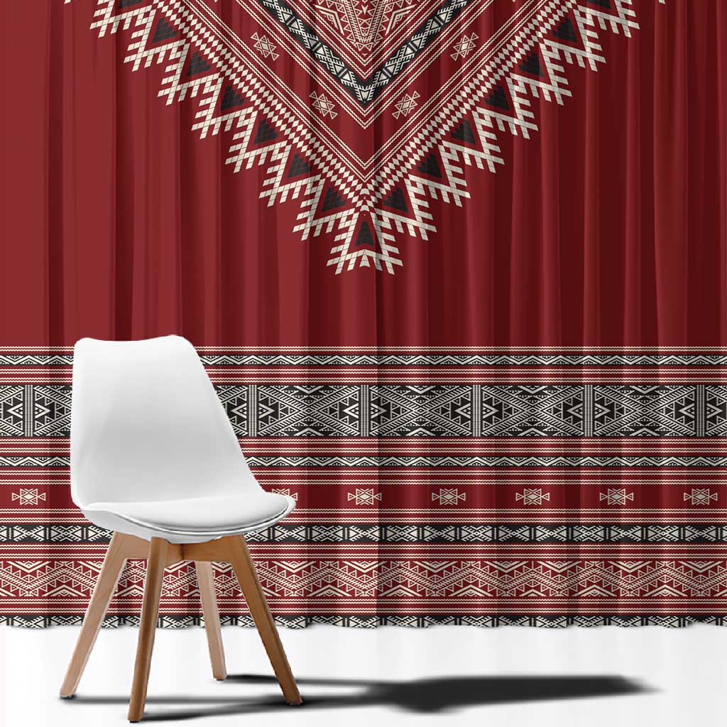Tunisian Embroidery Pattern Window Curtain - Wonder Print Shop