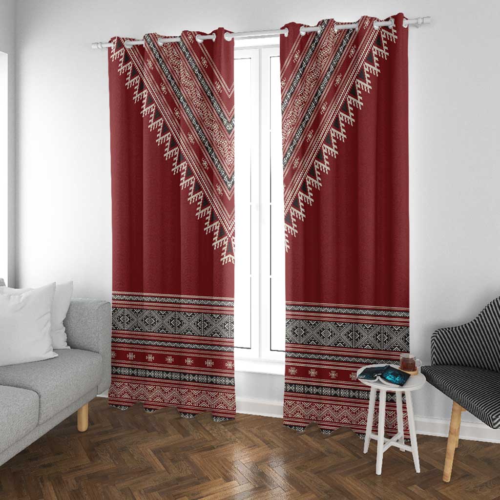 Tunisian Embroidery Pattern Window Curtain - Wonder Print Shop