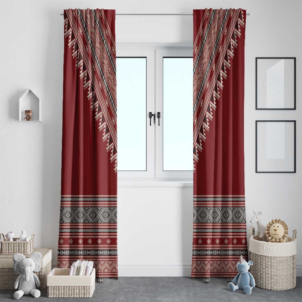 Tunisian Embroidery Pattern Window Curtain - Wonder Print Shop