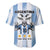 Blue Argentina 10 Goat Baseball Jersey History Champions World Cup