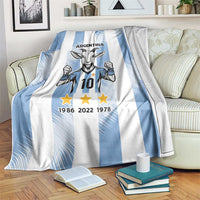 Blue Argentina 10 Goat Blanket History Champions World Cup