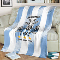 Blue Argentina 10 Goat Blanket History Champions World Cup