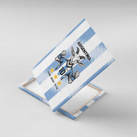 Blue Argentina 10 Goat Canvas Wall Art History Champions World Cup