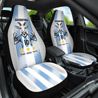 Blue Argentina 10 Goat Car Seat Cover History Champions World Cup