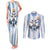 Blue Argentina 10 Goat Couples Matching Tank Maxi Dress and Long Sleeve Button Shirt History Champions World Cup