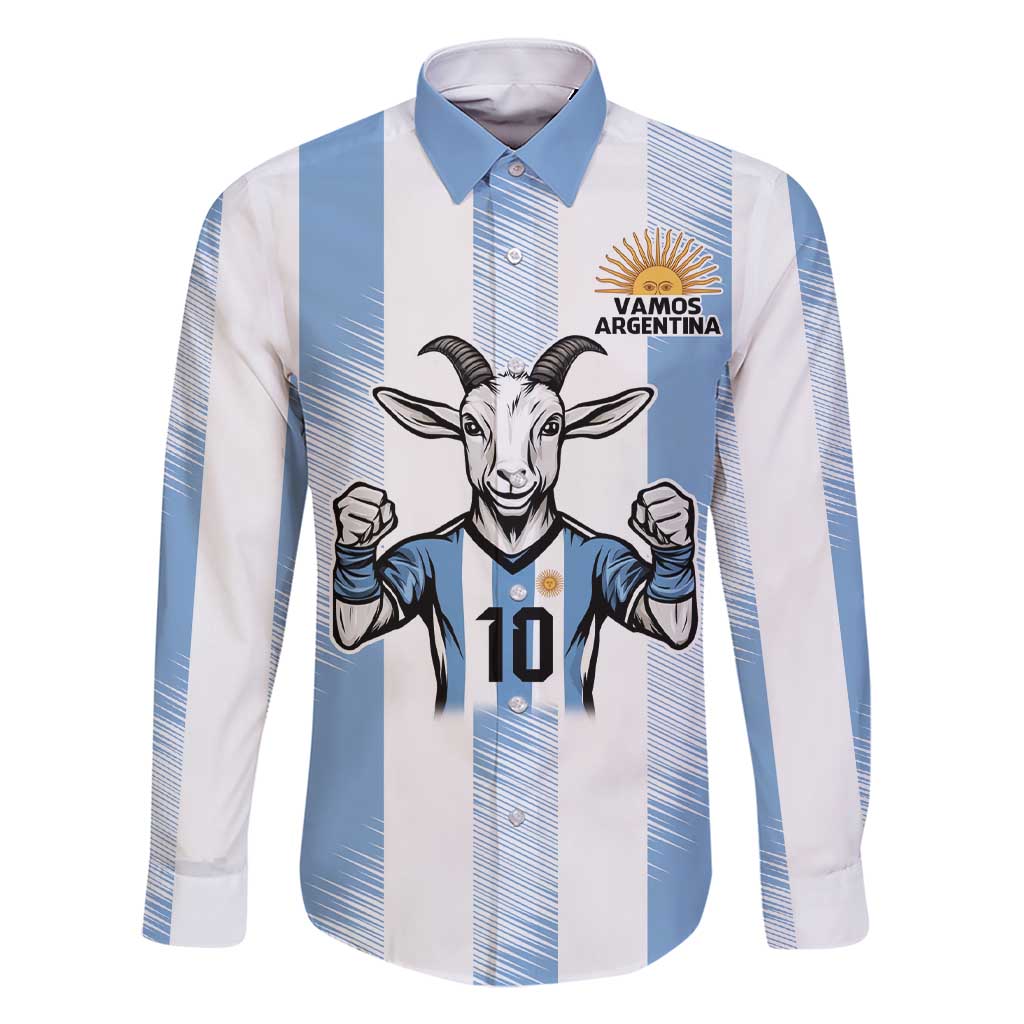 Blue Argentina 10 Goat Family Matching Short Sleeve Bodycon Dress and Hawaiian Shirt History Champions World Cup