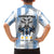 Blue Argentina 10 Goat Family Matching Summer Maxi Dress and Hawaiian Shirt History Champions World Cup
