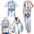 Blue Argentina 10 Goat Family Matching Tank Maxi Dress and Hawaiian Shirt History Champions World Cup