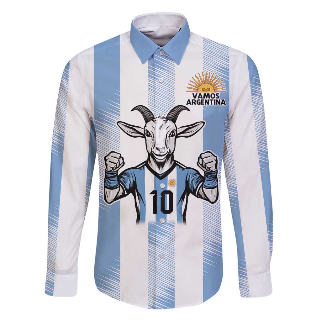 Blue Argentina 10 Goat Family Matching Tank Maxi Dress and Hawaiian Shirt History Champions World Cup