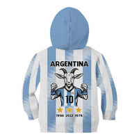 Blue Argentina 10 Goat Kid Hoodie History Champions World Cup