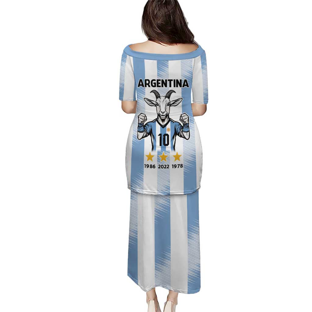 Blue Argentina 10 Goat Puletasi History Champions World Cup