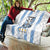 Blue Argentina 10 Goat Quilt History Champions World Cup