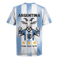 Blue Argentina 10 Goat Rugby Jersey History Champions World Cup