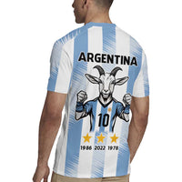 Blue Argentina 10 Goat Rugby Jersey History Champions World Cup