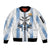Blue Argentina 10 Goat Sleeve Zip Bomber Jacket History Champions World Cup