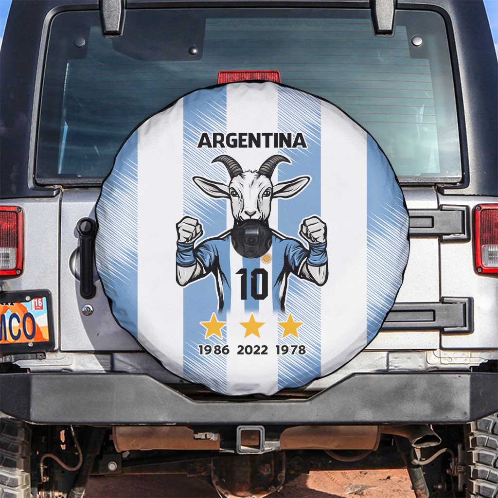 Blue Argentina 10 Goat Spare Tire Cover History Champions World Cup