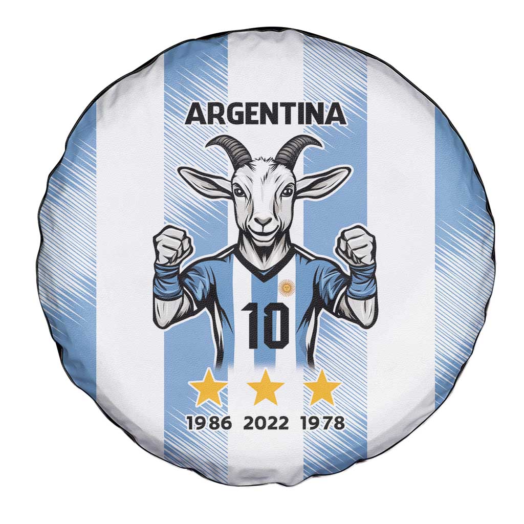 Blue Argentina 10 Goat Spare Tire Cover History Champions World Cup
