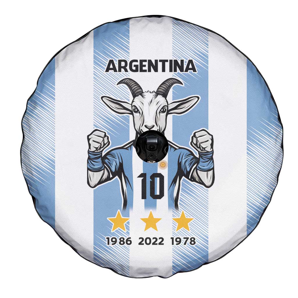 Blue Argentina 10 Goat Spare Tire Cover History Champions World Cup