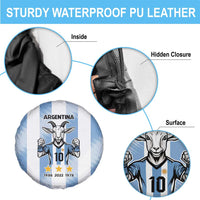 Blue Argentina 10 Goat Spare Tire Cover History Champions World Cup