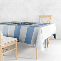 Blue Argentina 10 Goat Tablecloth History Champions World Cup