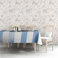 Blue Argentina 10 Goat Tablecloth History Champions World Cup