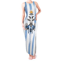 Blue Argentina 10 Goat Tank Maxi Dress History Champions World Cup