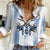 Blue Argentina 10 Goat Women Casual Shirt History Champions World Cup